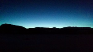 Sunset behind the Sawatch Range